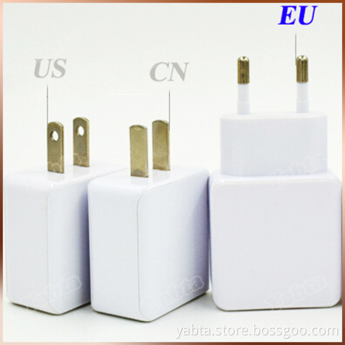 CE RoHS FCC Colorful Square Portable Mobile Charger Dual USB